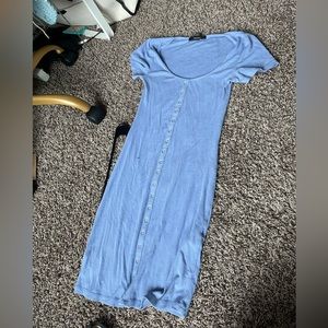Forever 21 cornflower blue bodycon dress size Small